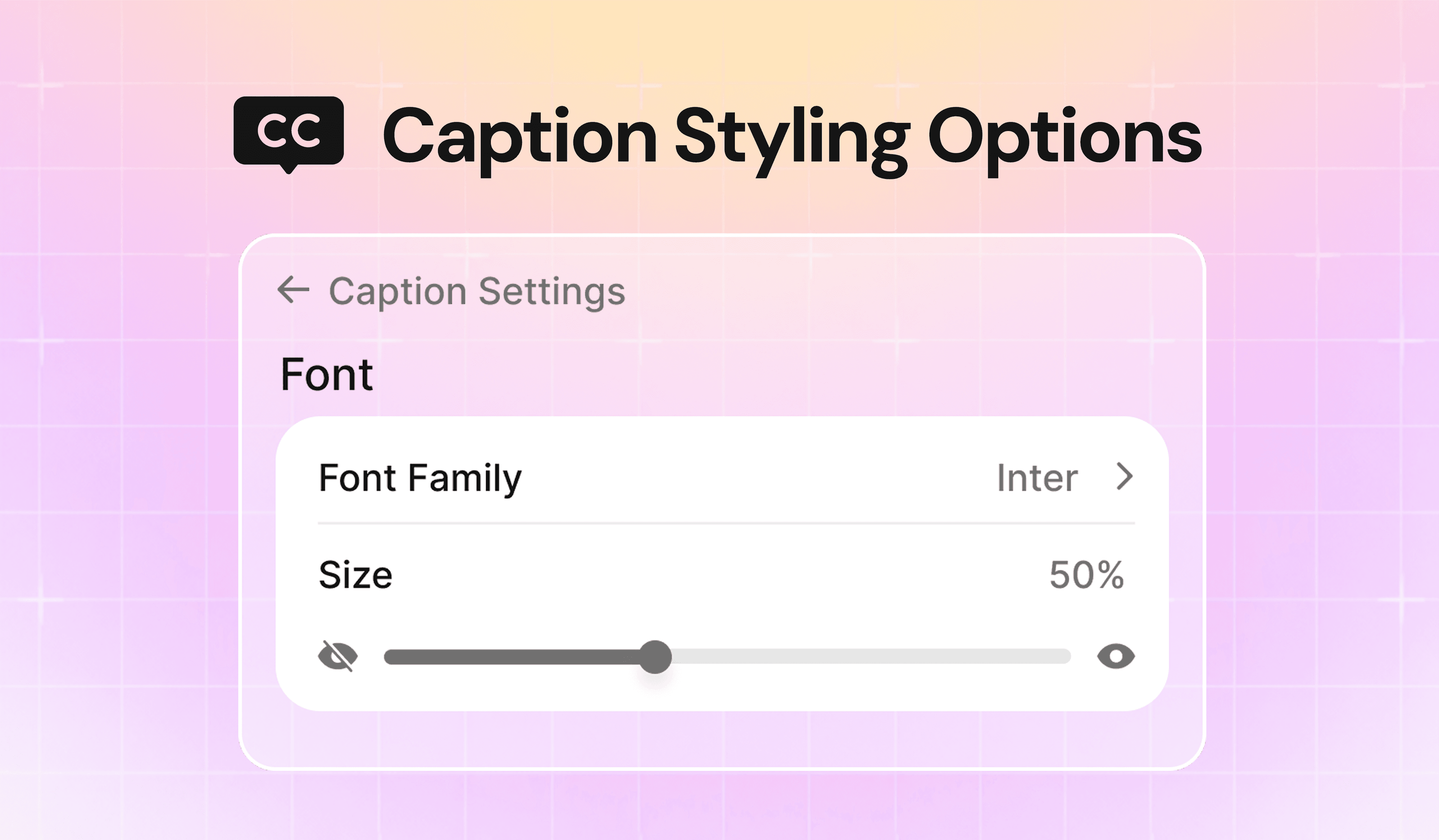 π¨ Caption Styling Options
